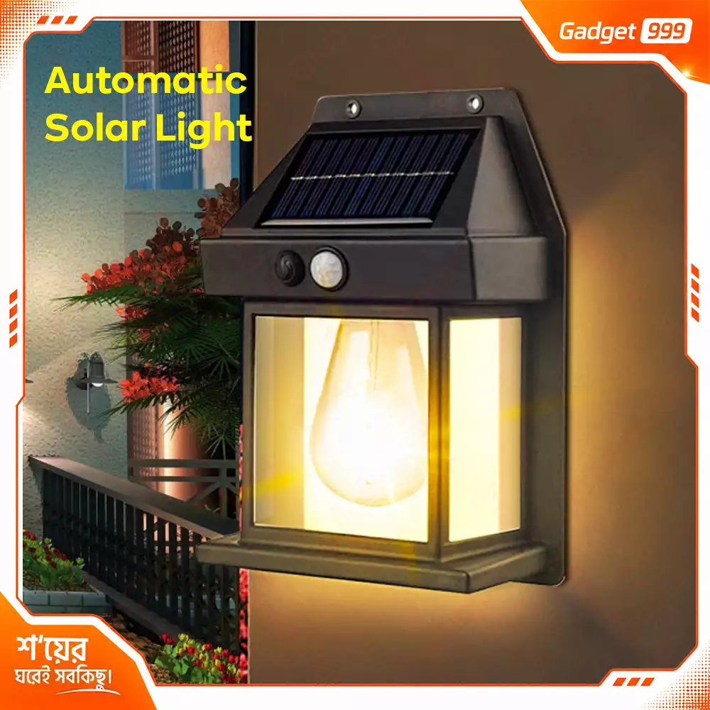 Solar Wall Lamp 3W – Solar Powered Filament LED Garden & Villa Light